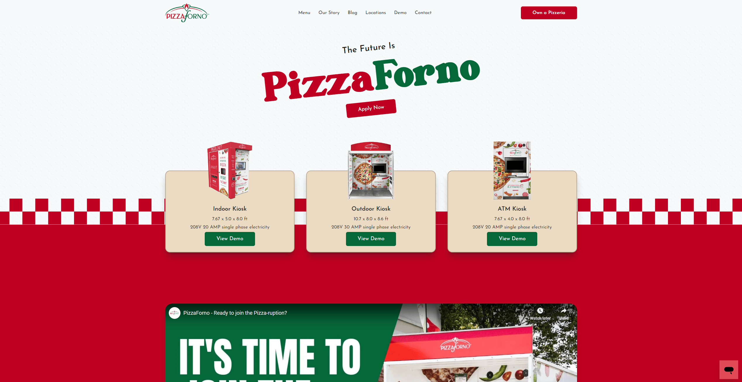 A graphic that showcases the PizzaForno licensing page