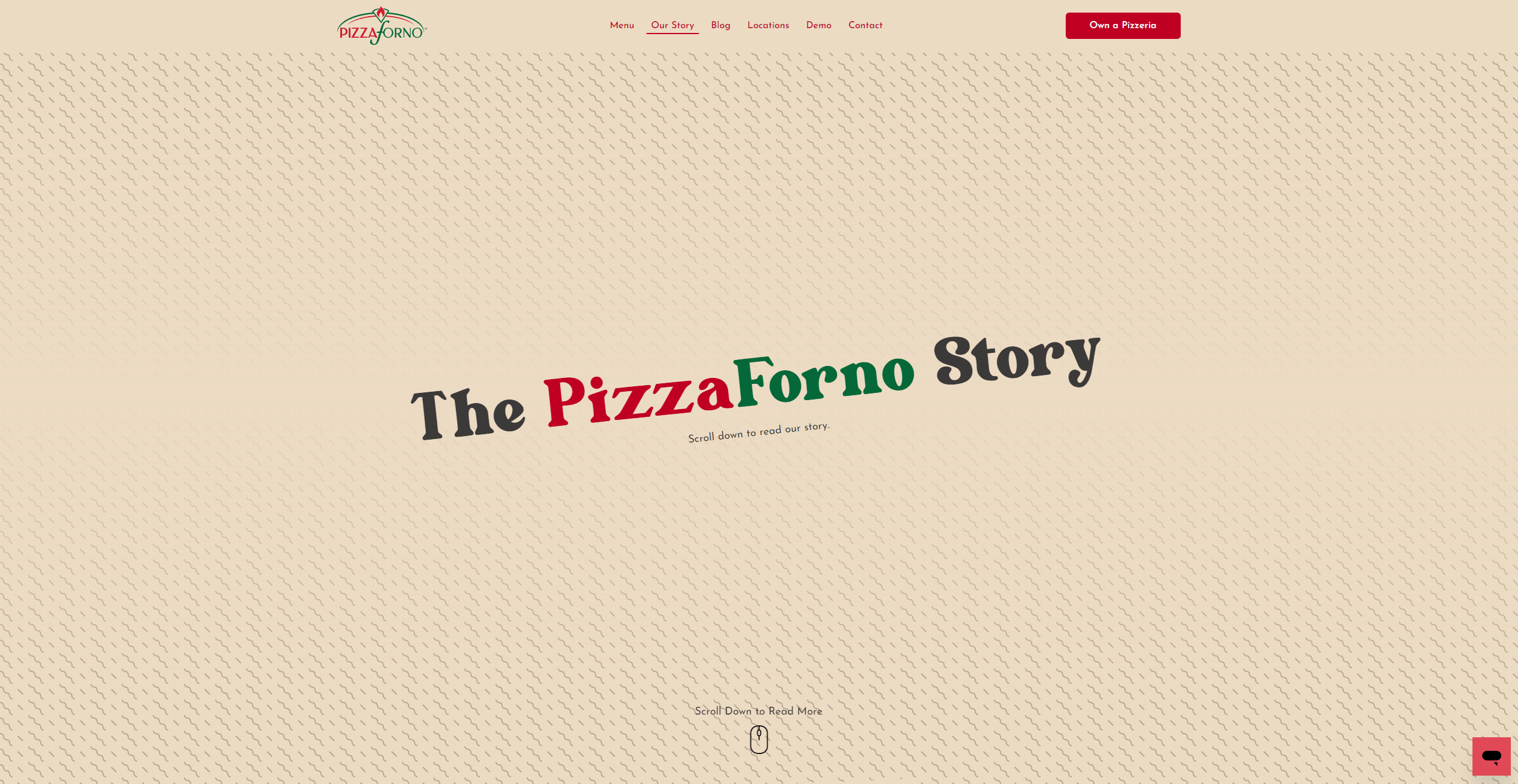 An image of the PizzaForno about us page